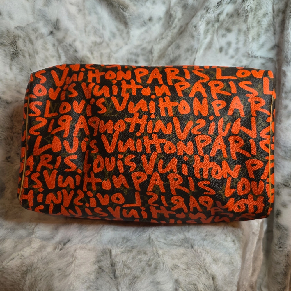 Louis Vuitton Bold Orange and Brown Satchel - Picture 8 of 15